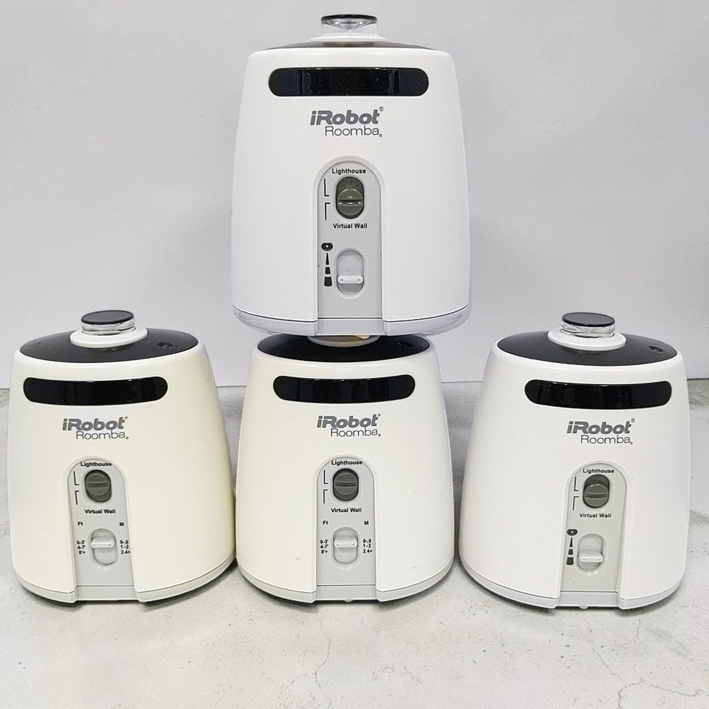 iRobot Roomba Virtual Wall Lighthouse Set of 4 White 80625 Vacuum Accessories